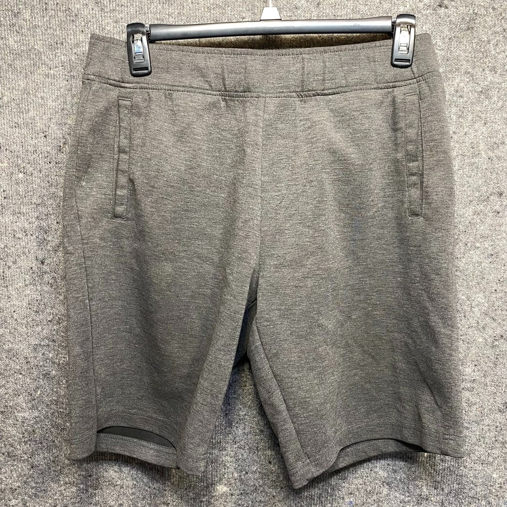 Zerxposur Mens Gray Sweat Shorts Size Large Elastic Waist Casual Summer